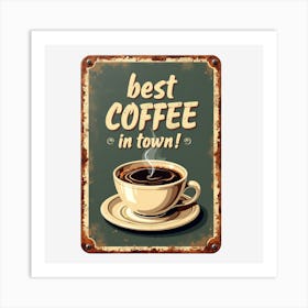 Best Coffee In Town Art Print