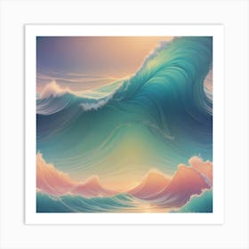 Ocean Waves 1 Art Print