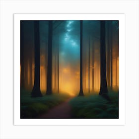 Mystical Forest Retreat 6 Art Print