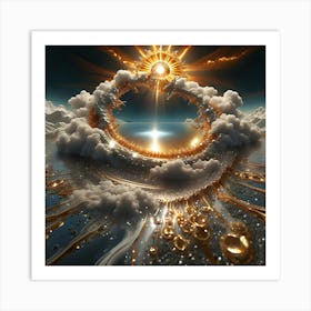 Golden Sun 19 Art Print