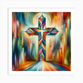 Abstract Cross 1 Art Print