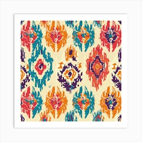 Ikat Pattern 2 Art Print