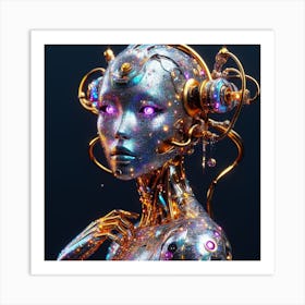 Futuristic Woman 15 Art Print