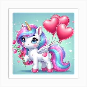 pretty Unicorn Art Print