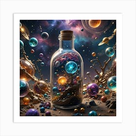 Space In A Bottle Art Print