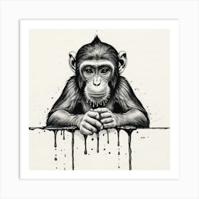 Chimpanzee Art Print