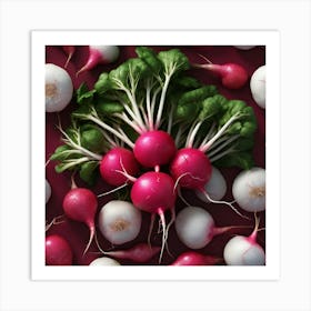 Radishes 53 Art Print