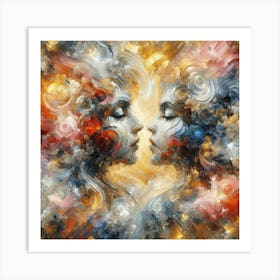 'The Kiss' 1 Art Print