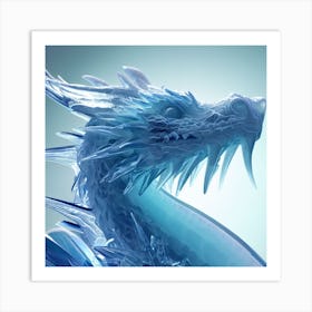 Ice Dragon 2 Art Print