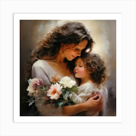 Mother And Daughter Art Print