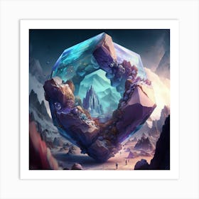 Ice Crystal Art Print