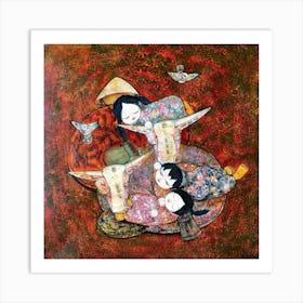 Asian Children Art Print