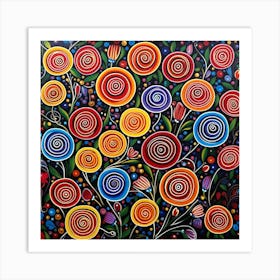 Colorful Flowers 14 Art Print