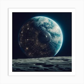 Earth From Space 2 Art Print