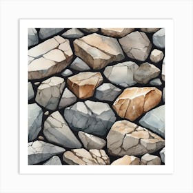 Stone Wall 96 Art Print