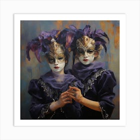 Carnival Masks Art Print