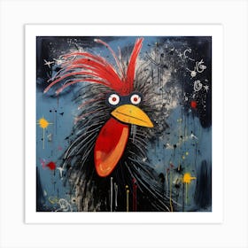 Crazy Rooster 9 Art Print