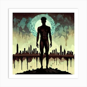 Lonely Boy Big City Blues 1 Art Print