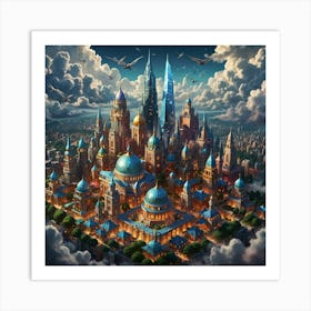 Fantasy City 12 Art Print