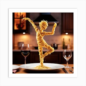 Mummy Dancer Art Print