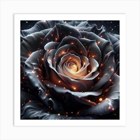 Black Rose 4 Art Print