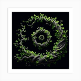 Spiral Ivy Art Print