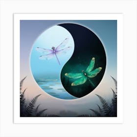 Dragonflies 1 Art Print