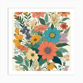 Bouquet Of Flowers 1 Art Print