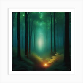 Mystical Forest Retreat 22 Art Print