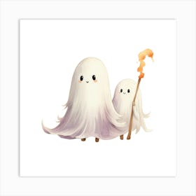 Cute Ghosts Art Print