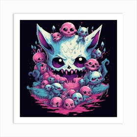 Splatter Monsters Art Print