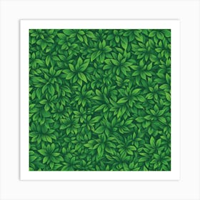 Green Leaves 1 Art Print