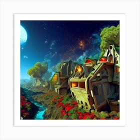 City In The Sky Art Print