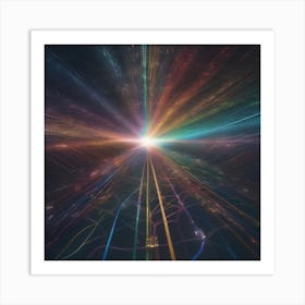 Abstract Rays Of Light 4 Art Print