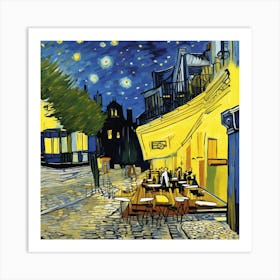 Cafe Terrace At Night, Van Gogh (7) 1 Art Print