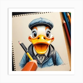 Donald Duck 7 Art Print