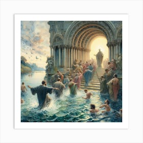 Baptism Of Jesus 1 Art Print