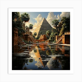 Egyptian Pyramids Art Print