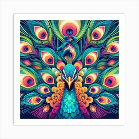 Peacock Art Print