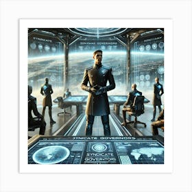 A Science Fiction Depiction Of Syndicate Governors Art Print