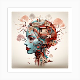 Abstract And Surreal Art Series By Csaba Fikker 006 Art Print