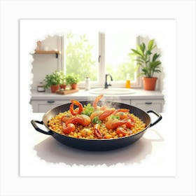 Paella Art Print