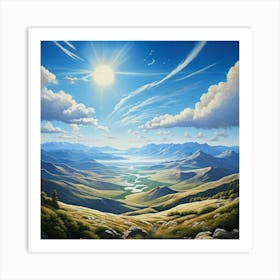 Landscape Painting 245 Art Print