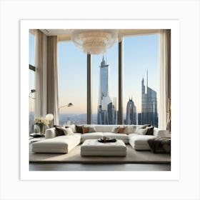 Dubai Skyline 1 Art Print