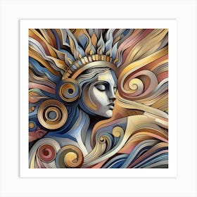 Abstract Of A Woman 12 Art Print