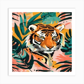 Tiger In The Jungle 1 Art Print