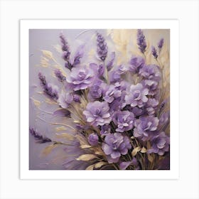 Lavender flower 1 Art Print