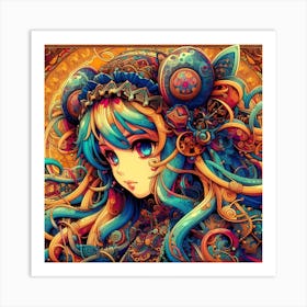 Steampunk Girl 1 Art Print