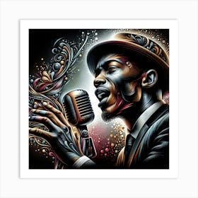 Jazz Singer Art Print