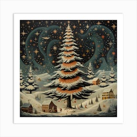 Christmas Spruce Dreamscape Art Print